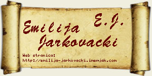 Emilija Jarkovački vizit kartica